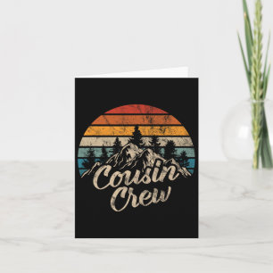 Cousin Crew Camping Outdoor Sunset Summer Camp Karte