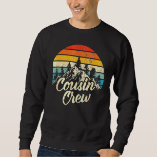 Cousin Crew Camping Outdoor Sunset Summer Camp Sweatshirt