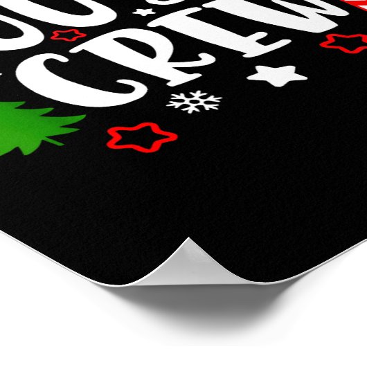 Cousin Crew Candy Cane Snowflake Pajamas Holiday C Poster (Ecke)