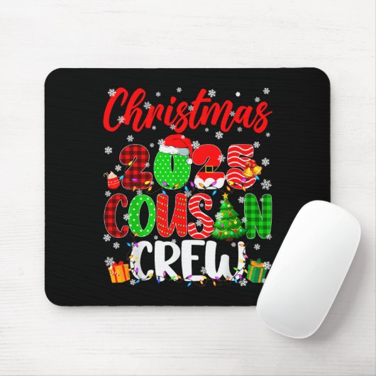 Cousin Crew Christmas 2025 Pjs Pajamas Xmas Family Mousepad (Mit Mouse)