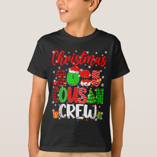 Cousin Crew Christmas 2025 Pjs Pajamas Xmas Family T-Shirt (Vorderseite)