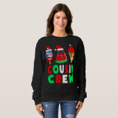 Cousin Crew Christmas In July Squad Pajamas Matchi Sweatshirt (Vorne ganz)