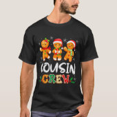 Cousin Crew Christmas Pajama Shirt Gingerbread Man (Vorderseite)
