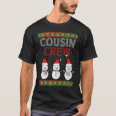 Cousin Crew Christmas Pajamas Gnome Tree Merry Xma T-Shirt (Vorderseite)