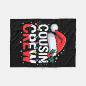 Cousin Crew Christmas Reindeer Antlers Hat Lights Fleecedecke (Vorderseite (Horizontal))