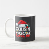 Cousin Crew Christmas Reindeer Antlers Hat Lights Kaffeetasse (Links)