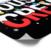 Cousin Crew Christmas Reindeer Antlers Hat Lights  Poster (Ecke)