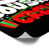 Cousin Crew Christmas Santa Hat Lights Xmas Men Bo Poster (Ecke)