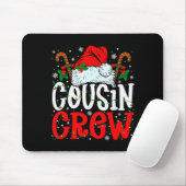 Cousin Crew Christmas Santa Hat Xmas Lights Men Bo Mousepad (Mit Mouse)