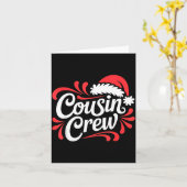 Cousin Crew Christmas Xmas Lights Family Matching  Karte (Gelbe Blume)