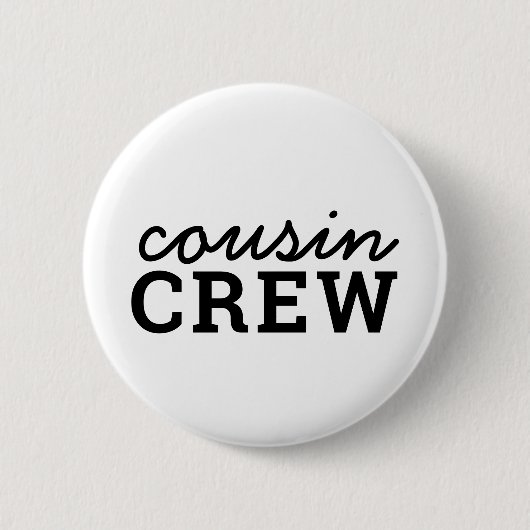 Cousin Crew | Coole Matching-Familie Button (Vorderseite)