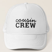 Cousin Crew | Coole Matching-Familie Truckerkappe (Vorderseite)
