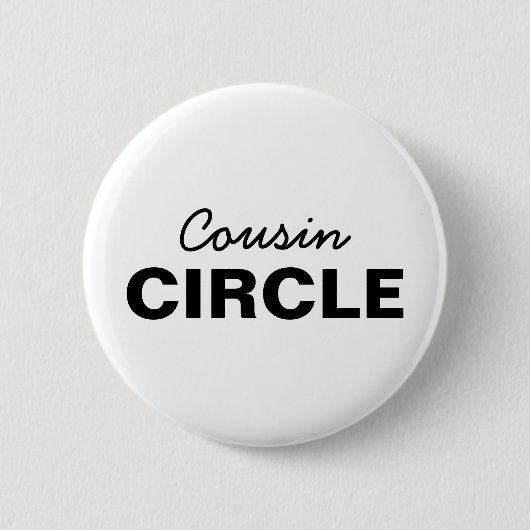 Cousin Crew | Cooles passendes Familiensdesign Button (Vorderseite)