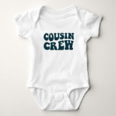 Cousin Crew | Dark Aquamarin Matching Family Baby Strampler (Vorderseite)