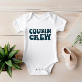 Cousin Crew | Dark Aquamarin Matching Family Baby Strampler