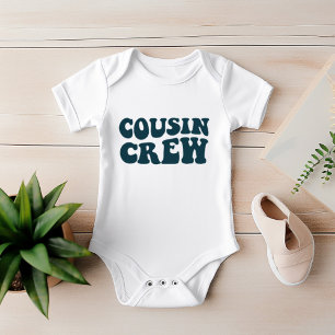 Cousin Crew   Dark Aquamarin Matching Family Baby Strampler