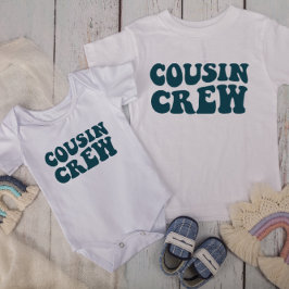 Cousin Crew | Dark Aquamarin Matching Family Baby T-shirt