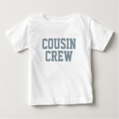Cousin Crew | Dusty Blue Kids Baby T - Shirt (Vorderseite)