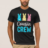 Cousin Crew Easter Bunny Dad Family Matching Tee (Vorderseite)