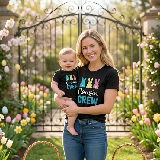 Cousin Crew Easter Bunny Family Matching Shirt