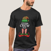 Cousin Crew Elf Christmas Matching Family T-Shirt (Vorderseite)