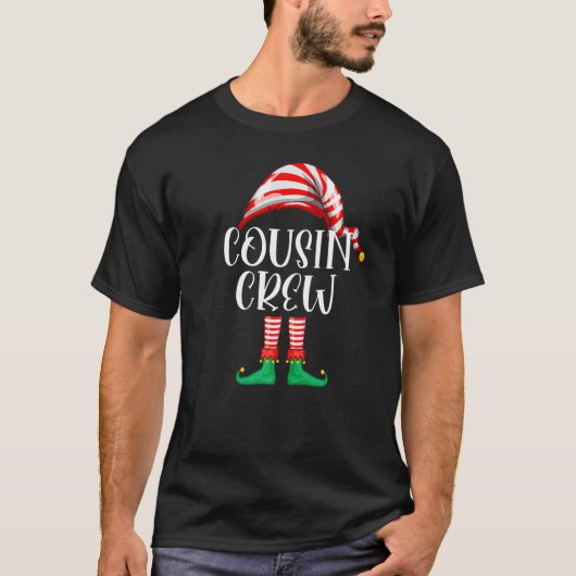 Cousin Crew Elf Cute Xmas Pajama Matching Party Ch T-Shirt (Vorderseite)