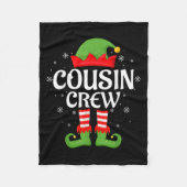 Cousin Crew Elf Xmas Matching Family Elf Squad Chr Fleecedecke (Vorderseite)