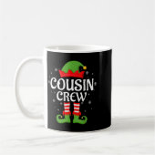 Cousin Crew Elf Xmas Matching Family Elf Squad Chr Kaffeetasse (Links)