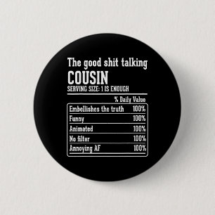 Cousin Crew Ernährung Fakten Der gute Gesprächspar Button