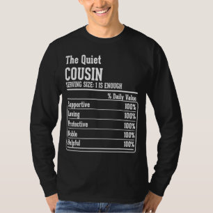 Cousin Crew Ernährung Fakten für den ruhigen Cousi T-Shirt