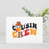 Cousin Crew Erntedank Einladung (Stehend Vorderseite)