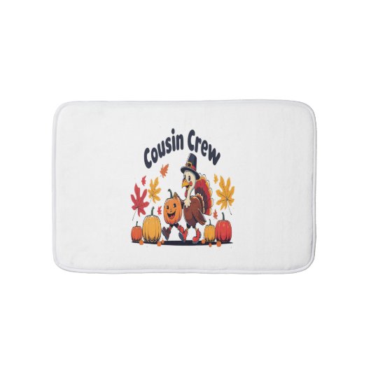 Cousin Crew Erntedank Pumpkin Badematte (Vorderseite)