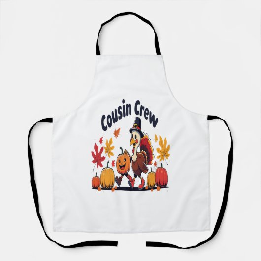 Cousin Crew Erntedank Pumpkin Schürze (Vorderseite)