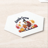 Cousin Crew Erntedank Pumpkin Untersetzer (angewinkelt)