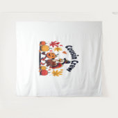 Cousin Crew Erntedank Pumpkin Wandteppich (Vorderseite (Horizontal))