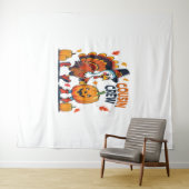 Cousin Crew Erntedank Pumpkin Wandteppich (Beispiel (Horizontal))