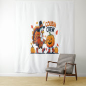 Cousin Crew Erntedank Pumpkin Wandteppich (Beispiel)