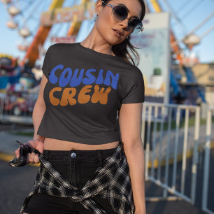 Cousin Crew Familie passendes Retro T-Shirt