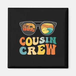 Cousin Crew Familienurlaub 2025 Strand Für Jungen Magnet