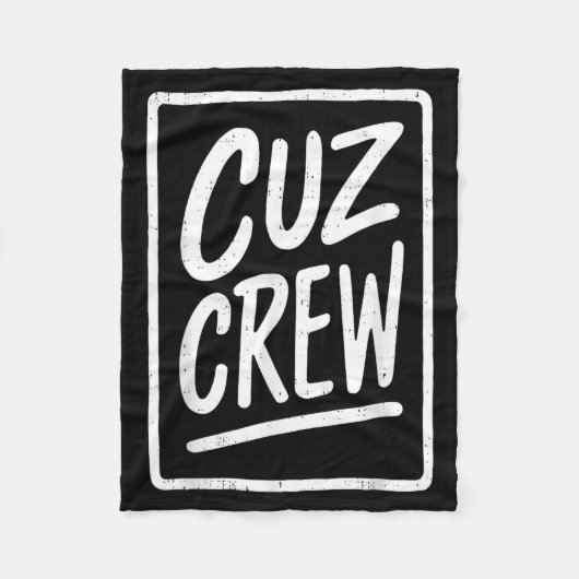 Cousin Crew Family Matching Funny Cousin Squad Tee Fleecedecke (Vorderseite)