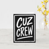 Cousin Crew Family Matching Funny Cousin Squad Tee Karte (Gelbe Blume)