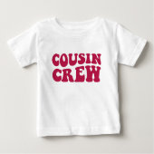 Cousin Crew | Fuchsia Matching Family Baby T-shirt (Vorderseite)