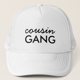 Cousin Crew Fun Matching Family Hat Design Truckerkappe