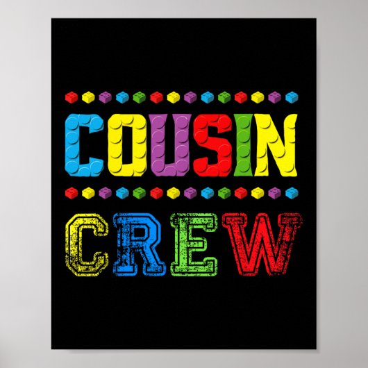 Cousin Crew Gebäude Blockiert Master Builder Bridg Poster (Vorne)