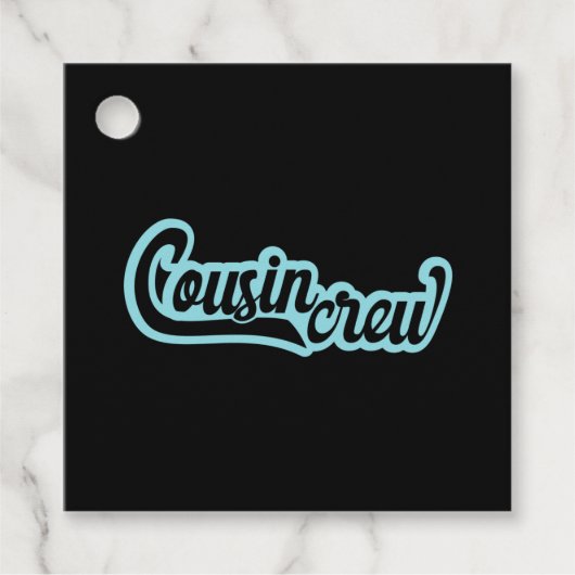 Cousin Crew Geschenkanhänger (Vorderseite)