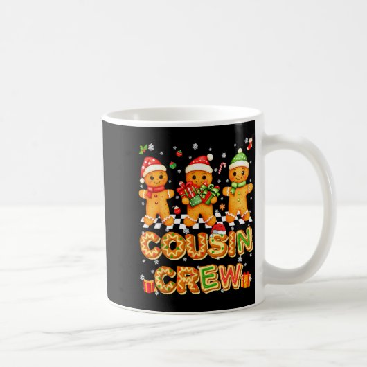 Cousin Crew Gingerbread Pjs Pajamas Christmas Xmas Kaffeetasse (Rechts)