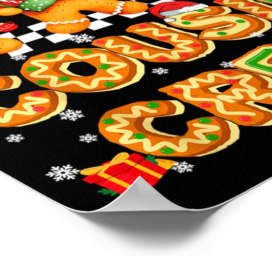 Cousin Crew Gingerbread Pjs Pajamas Christmas Xmas Poster (Ecke)