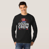 Cousin Crew Happy 4th Of July Uncle Sam Hat US Ame T-Shirt (Vorne ganz)