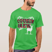 Cousin-Crew-kariertes Weihnachten T-Shirt (Vorderseite)