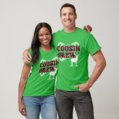 Cousin-Crew-kariertes Weihnachten T-Shirt (Unisex)